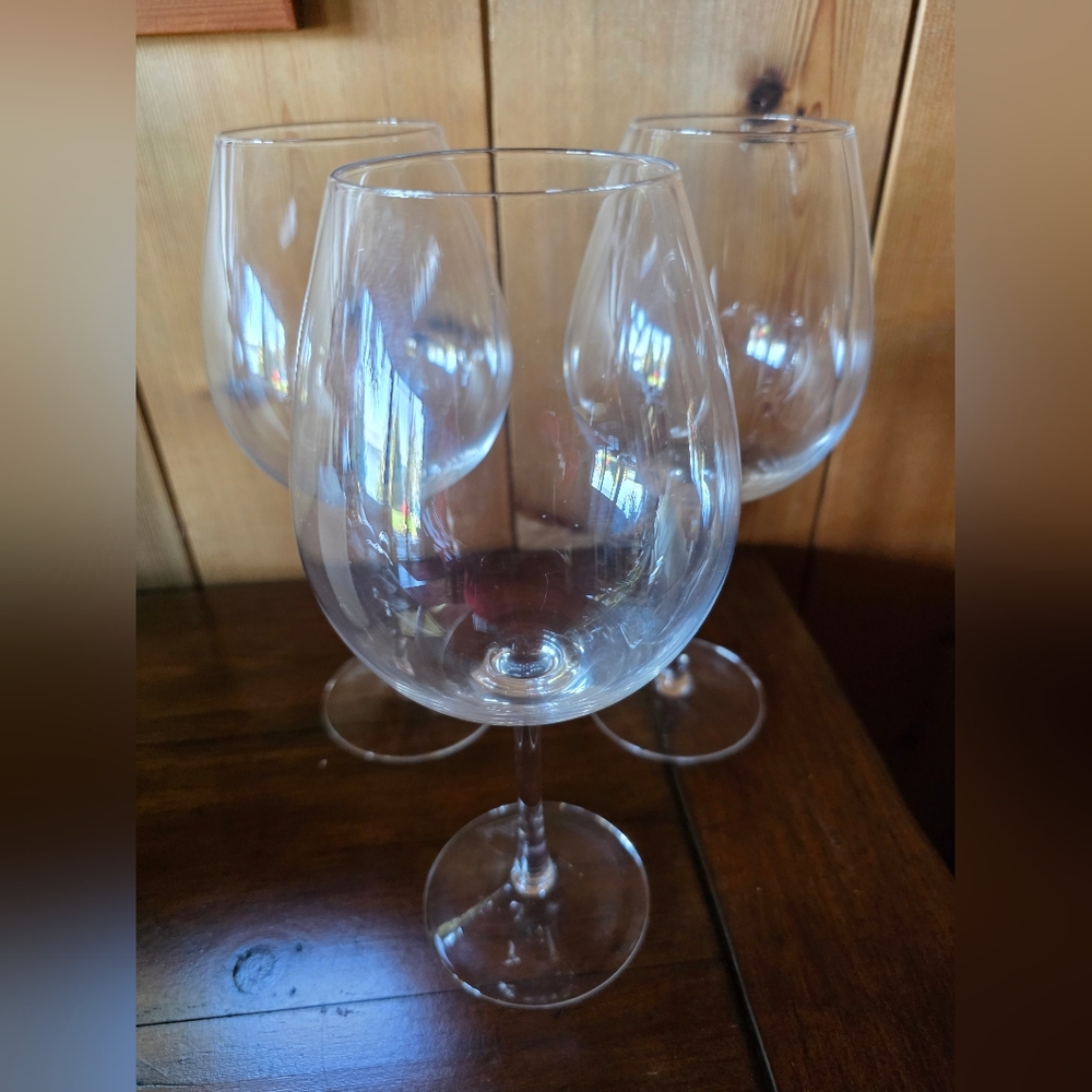 Rosenthal Crystal DiVino Burgundy Wine Glasses. Set Of 3